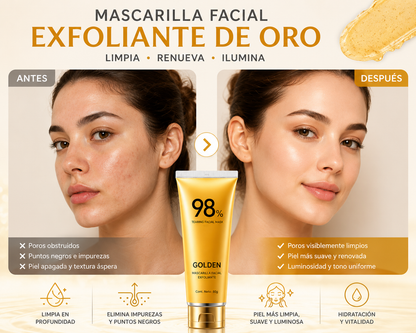 Mascarilla Facial de Oro Exfoliante (80g)